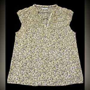 🌼 MaxStudio Sleeveless Floral Blouse – Women’s Size Large